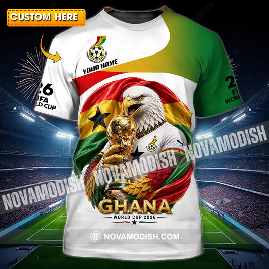 Unisex Shirt - Custom Ghana World Cup 2026 3D Shirt - T-shirt