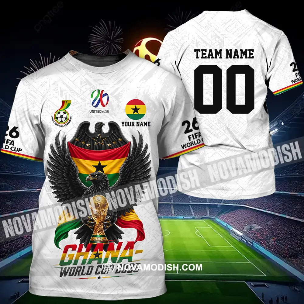 Unisex Shirt - Custom Ghana World Cup 2026 3D Shirt - T-Shirt / S - T-shirt