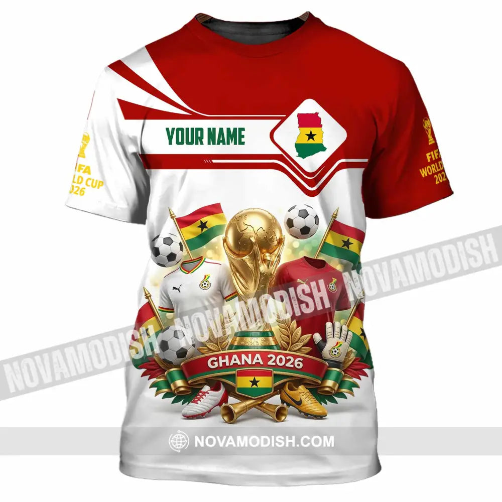 Unisex Shirt - Custom Ghana World Cup 2026 3D Shirt - T-Shirt / S - T-shirt