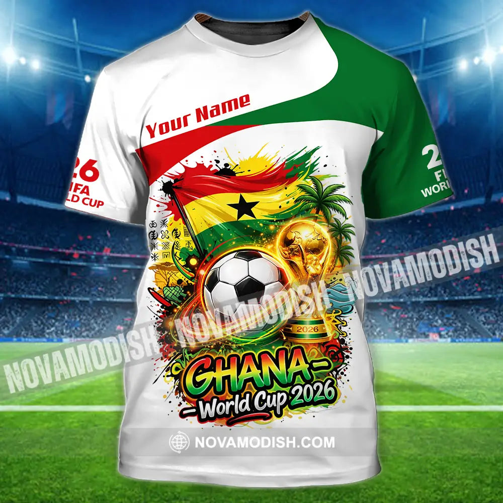 Unisex Shirt - Custom Ghana World Cup 2026 3D Shirt - T-Shirt / S - T-shirt