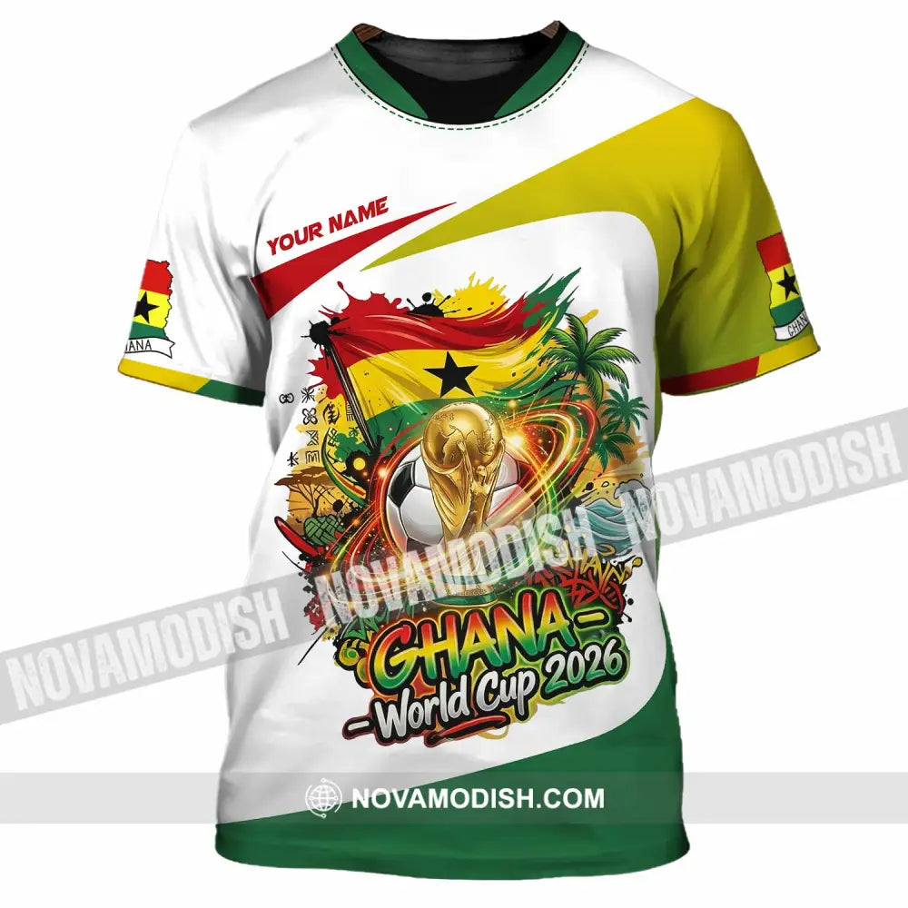 Unisex Shirt - Custom Ghana World Cup 2026 3D Shirt T-Shirt / S T-shirt