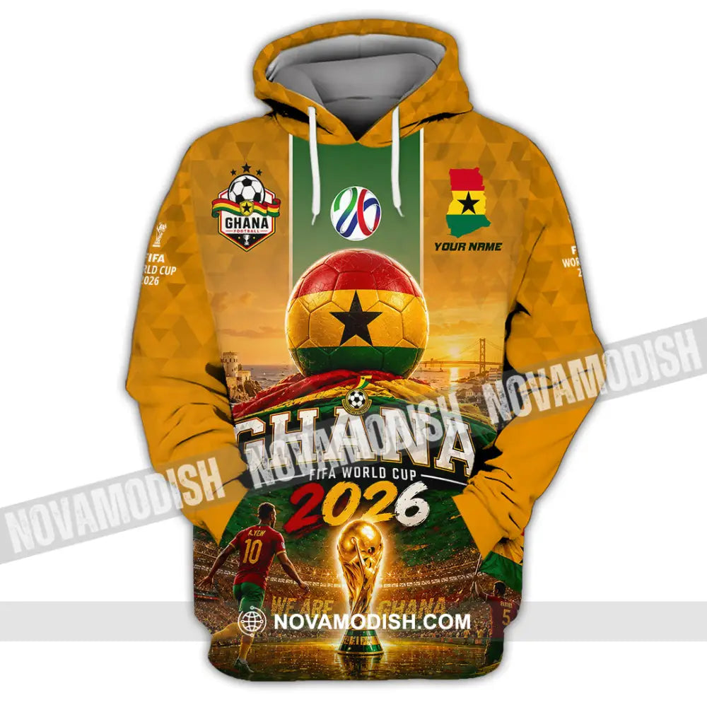 Unisex Shirt - Custom Ghana World Cup 2026 Shirt - Hoodie / S - T-shirt
