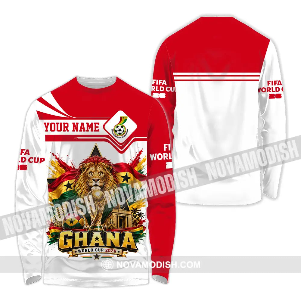 Unisex Shirt - Custom Ghana World Cup 2026 Shirt - Long Sleeve Shirt / S - T-shirt