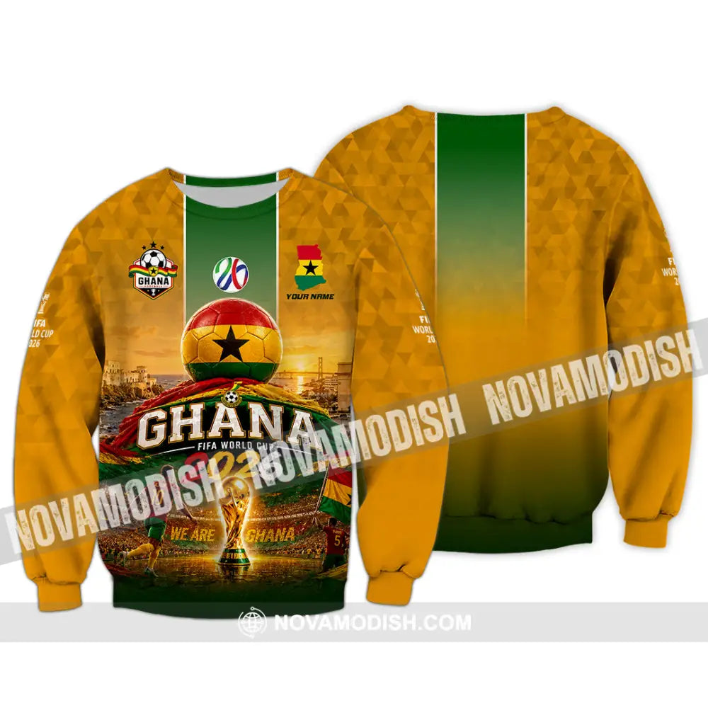 Unisex Shirt - Custom Ghana World Cup 2026 Shirt - Long Sleeve / S - T-shirt