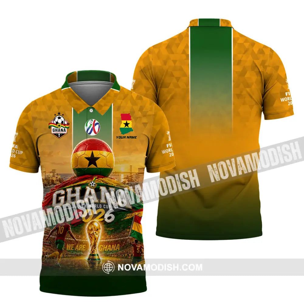 Unisex Shirt - Custom Ghana World Cup 2026 Shirt - Polo Shirt / S - T-shirt