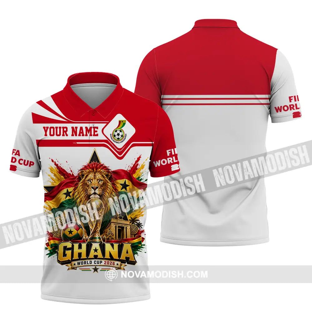 Unisex Shirt - Custom Ghana World Cup 2026 Shirt - Polo Shirt / S - T-shirt