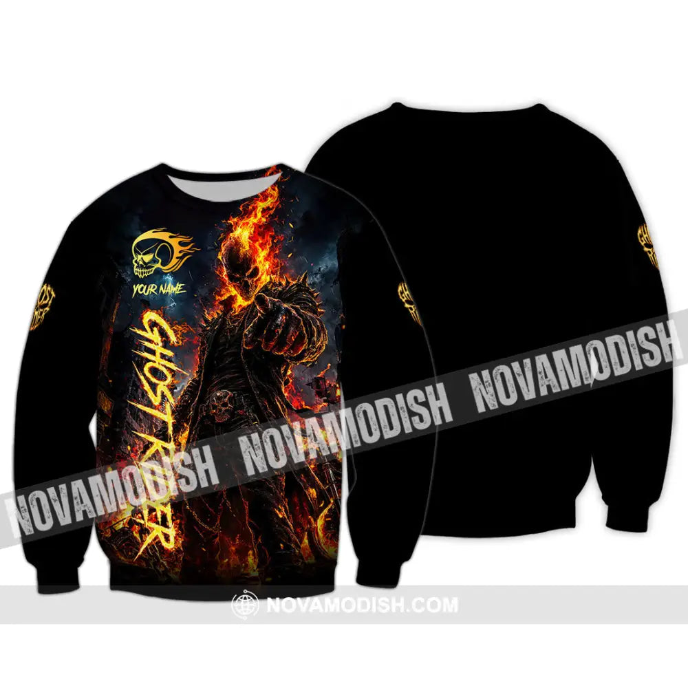 Unisex Shirt - Custom Ghost Rider Shirt - Long Sleeve / S - T-shirt
