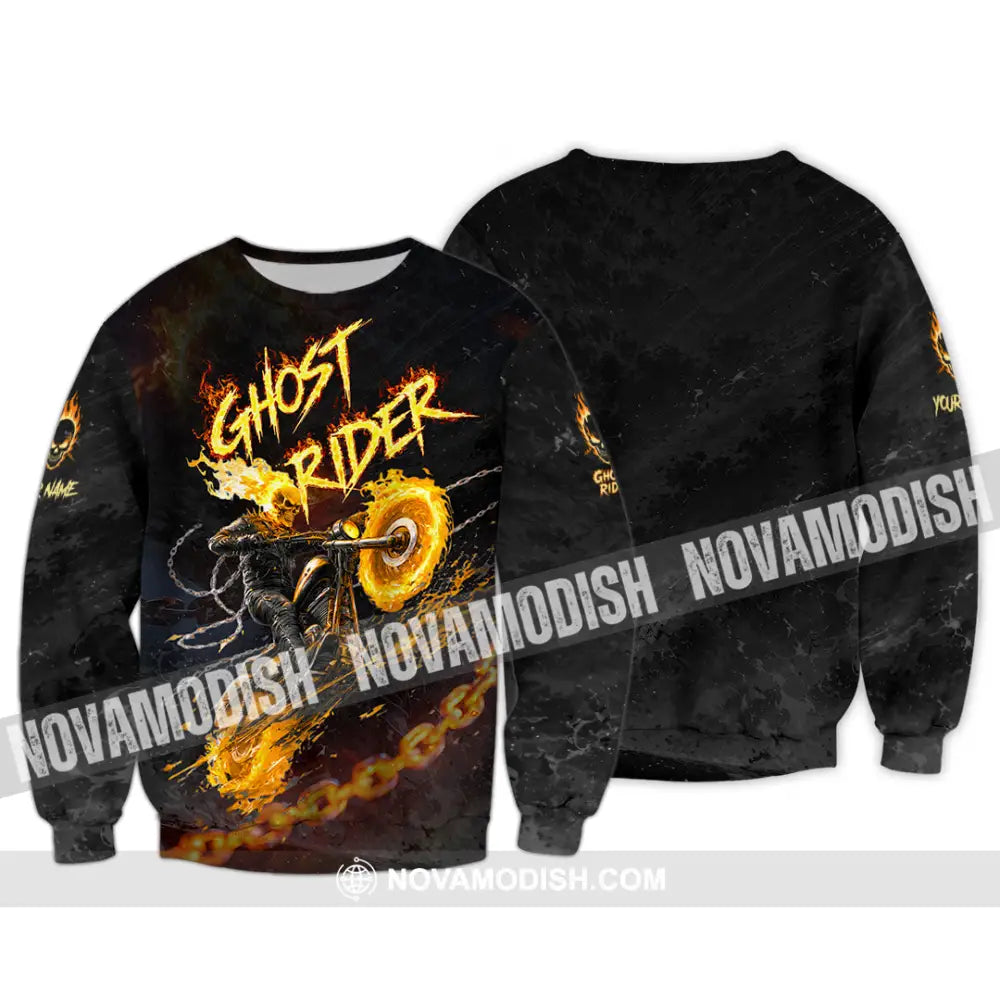 Unisex Shirt - Custom Ghost Rider Shirt - Long Sleeve / S - T-shirt