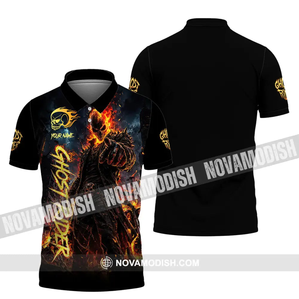 Unisex Shirt - Custom Ghost Rider Shirt - Polo Shirt / S - T-shirt