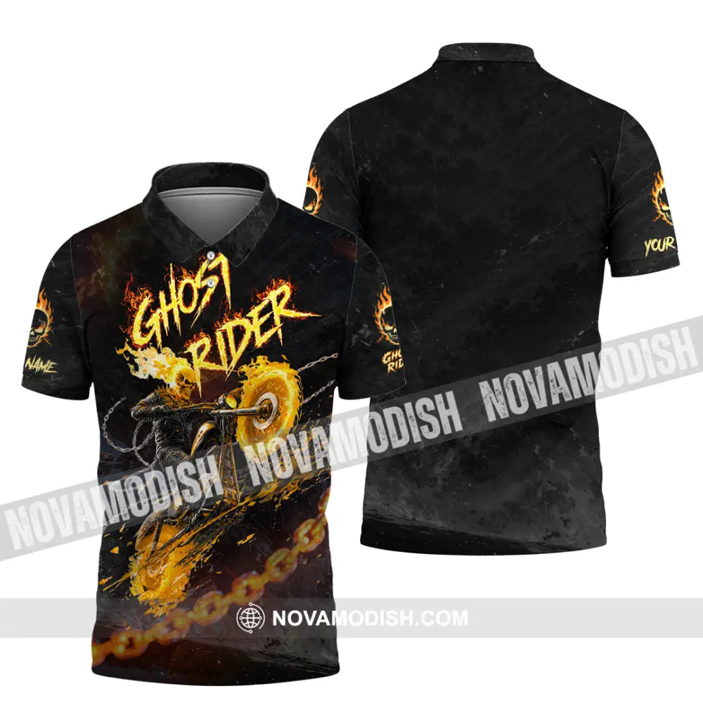 Unisex Shirt - Custom Ghost Rider Shirt - Polo Shirt / S - T-shirt