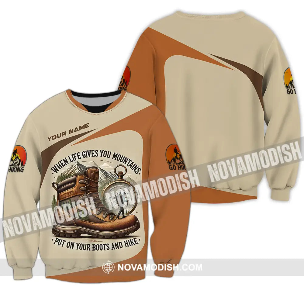 Unisex Shirt - Custom Go Hiking 3D Shirt Long Sleeve / S T-shirt