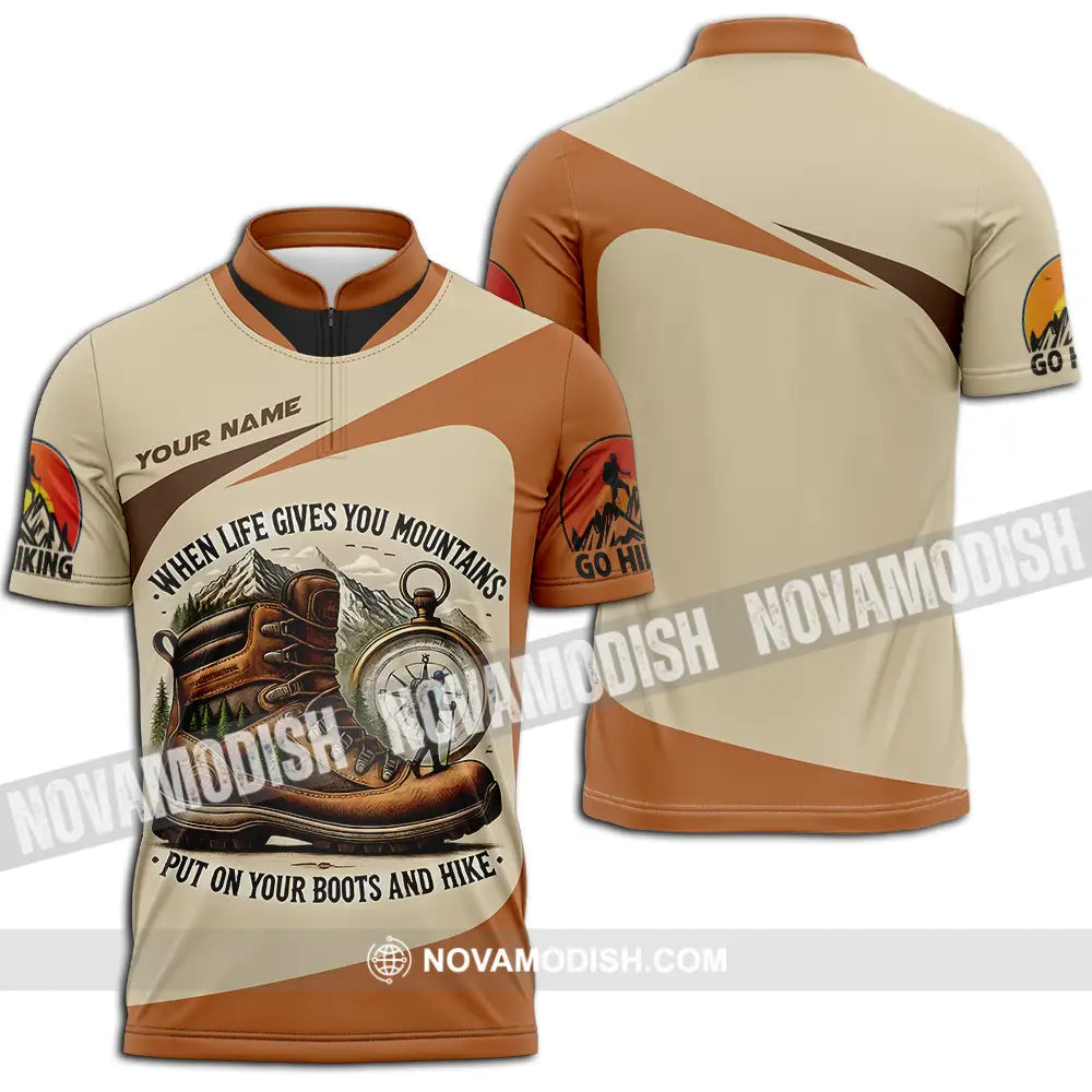 Unisex Shirt - Custom Go Hiking 3D Shirt Zipper Polo Shirt / S T-shirt