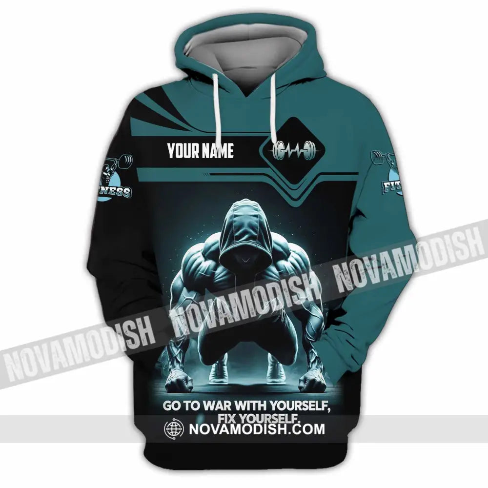 Unisex Shirt - Custom Go To War With Yourself Fix Yourself 3D Shirt Hoodie / S T-shirt