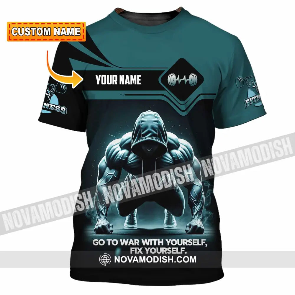 Unisex Shirt - Custom Go To War With Yourself Fix Yourself 3D Shirt T-shirt