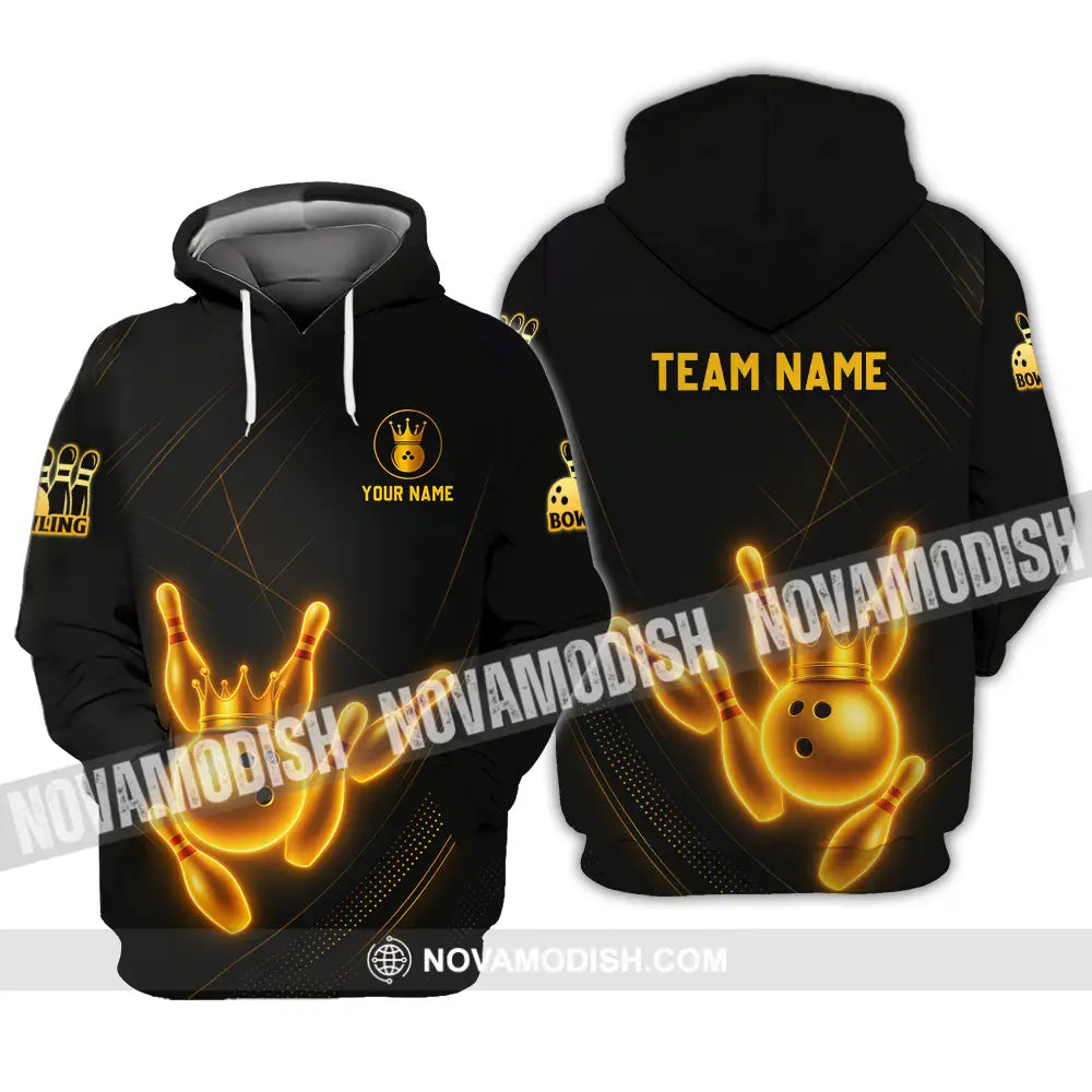Unisex Shirt - Custom Golden Bowling Shirt Hoodie / S T-shirt