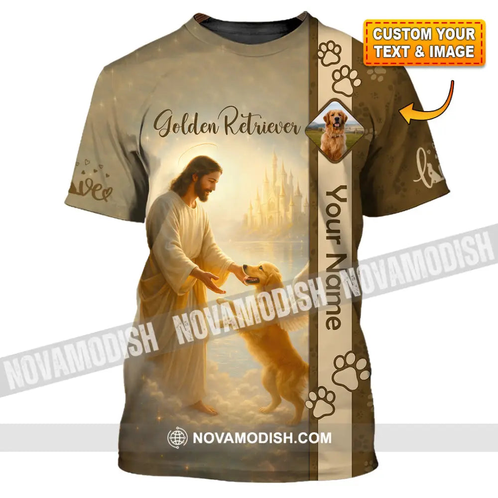 Unisex Shirt - Custom Golden Retriever And God Shirt T-shirt