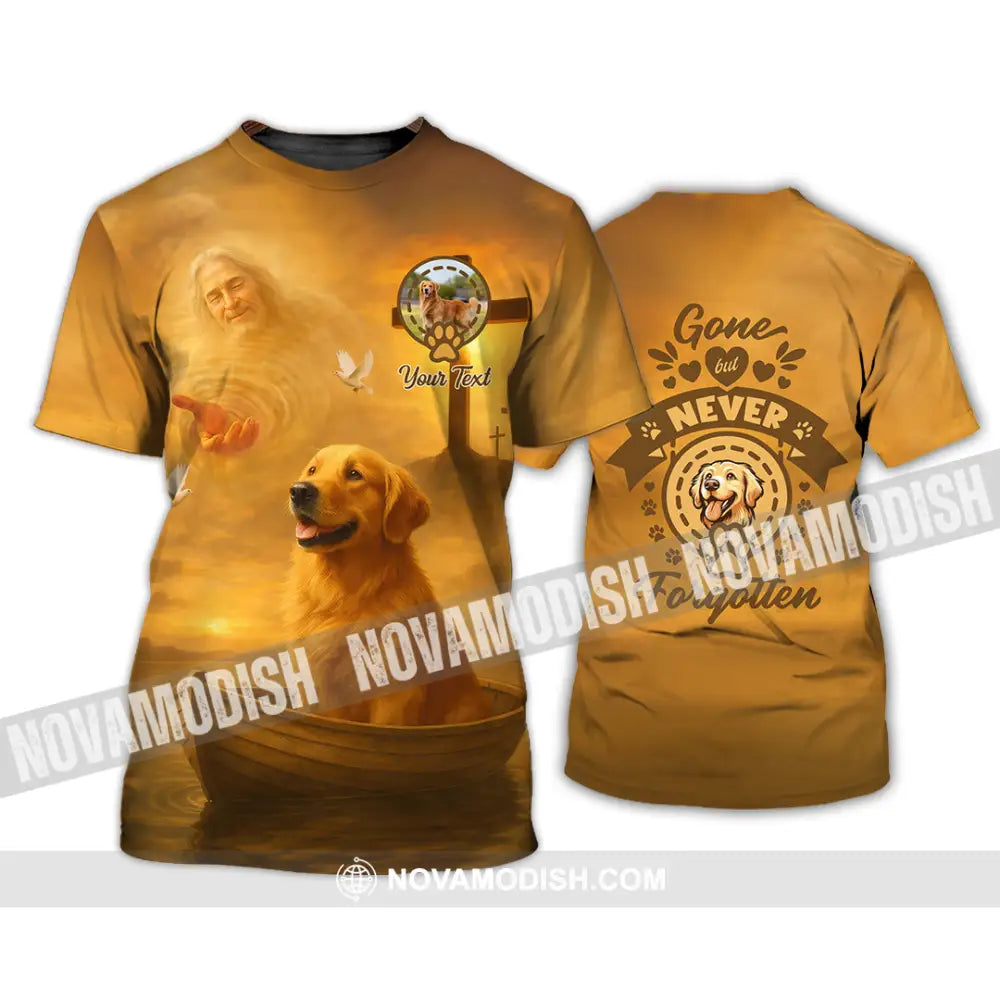 Unisex Shirt - Custom Golden Retriever Gone But Never Forgotten Shirt T-Shirt / S T-shirt