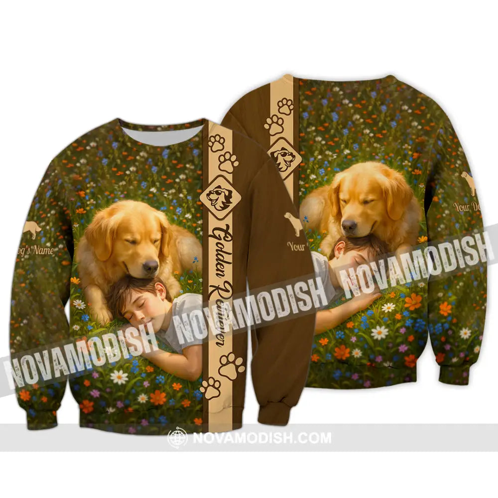 Unisex Shirt - Custom Golden Retriever Shirt Long Sleeve / S T-shirt