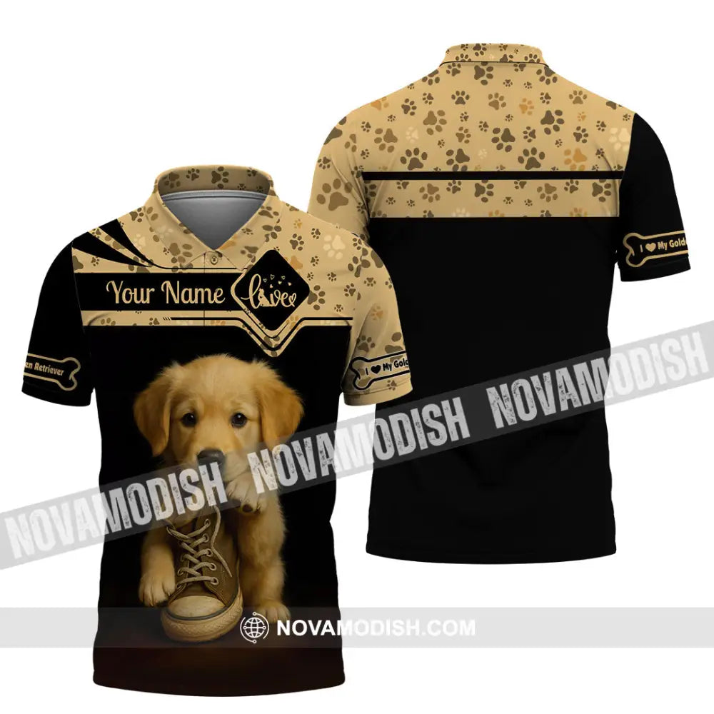 Unisex Shirt - Custom Golden Retriever Shirt Polo Shirt / S T-shirt