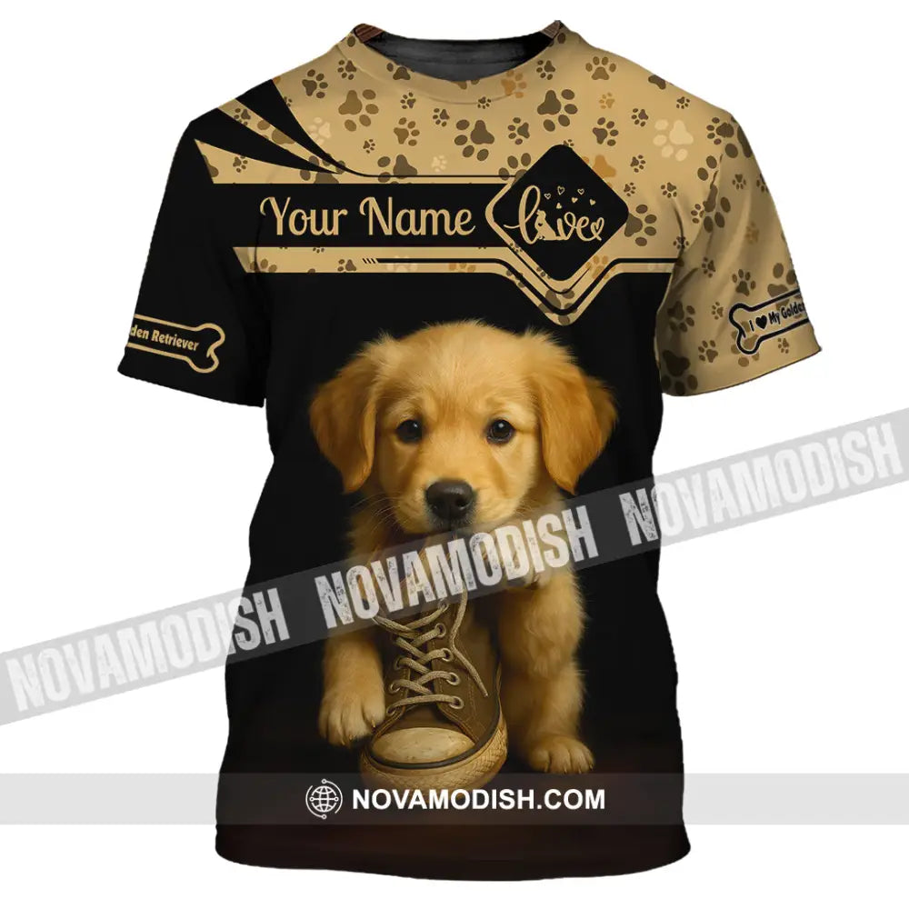 Unisex Shirt - Custom Golden Retriever Shirt T-Shirt / S T-shirt