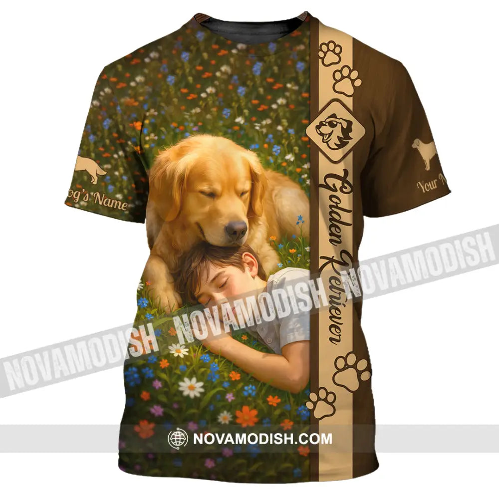 Unisex Shirt - Custom Golden Retriever Shirt T-Shirt / S T-shirt