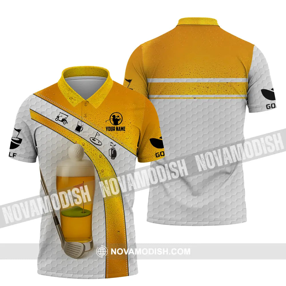 Unisex Shirt - Custom Golf And Beer Shirt Polo Shirt / S T-shirt