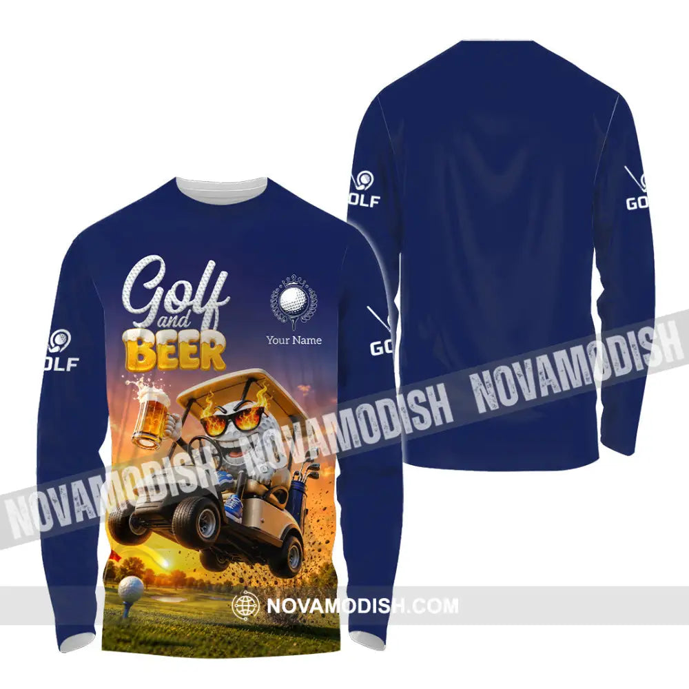 Unisex Shirt - Custom Golf And Free Shirt - Long Sleeve Shirt / S - T-shirt