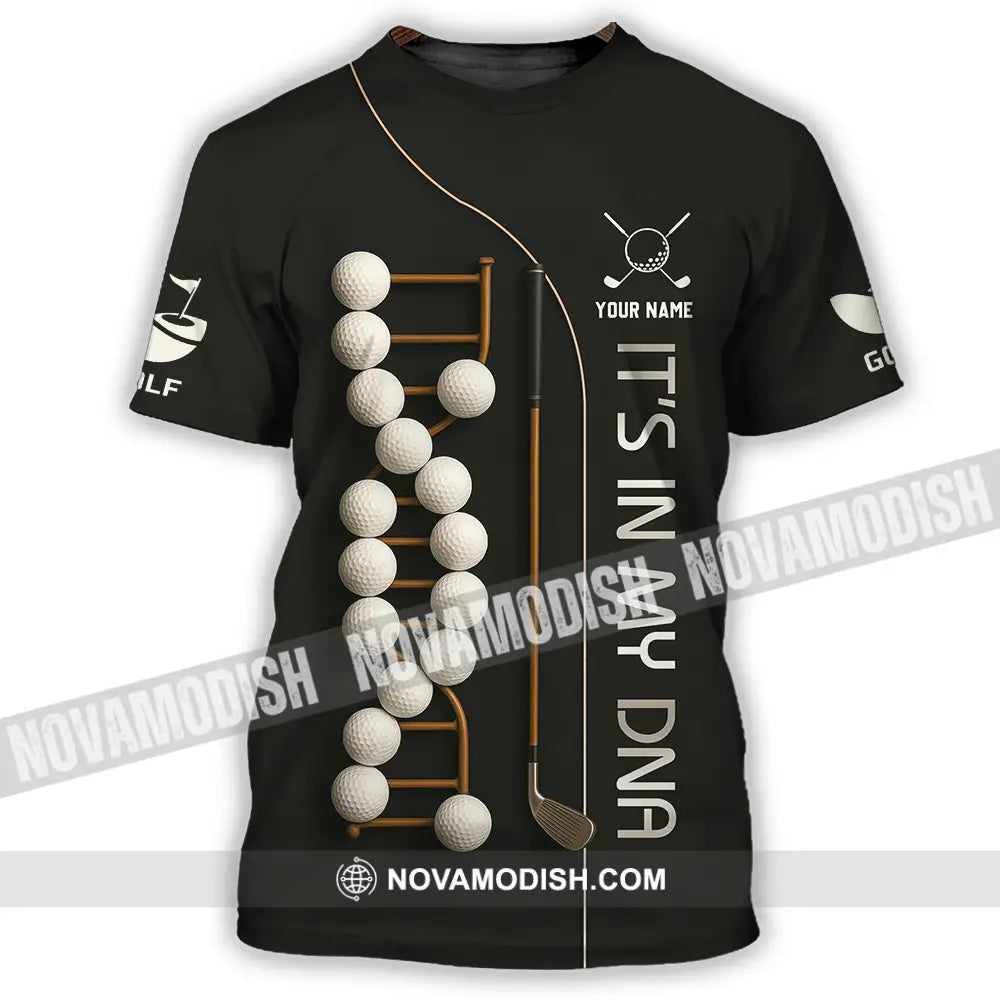 Unisex Shirt - Custom Golf In My DNA Shirt T-Shirt / S T-shirt