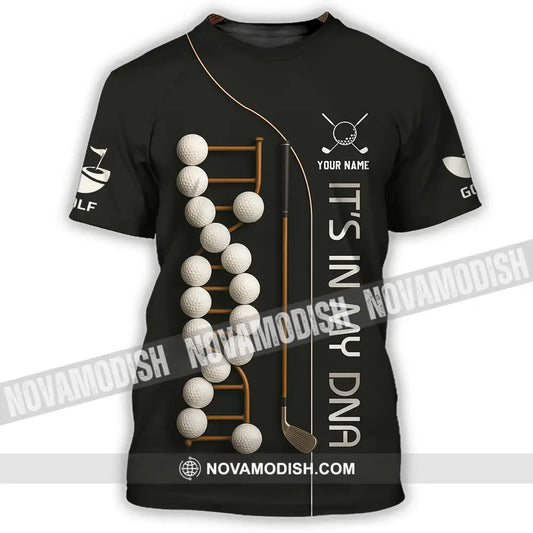 Unisex Shirt - Custom Golf In My DNA Shirt T-Shirt / S T-shirt