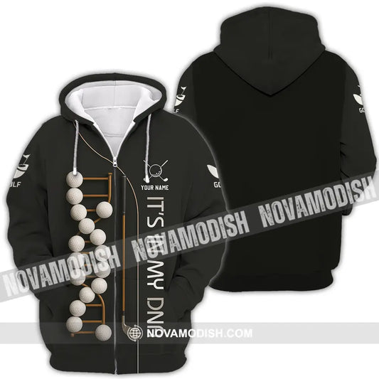 Unisex Shirt - Custom Golf In My DNA Shirt Zipper Hoodie / S T-shirt