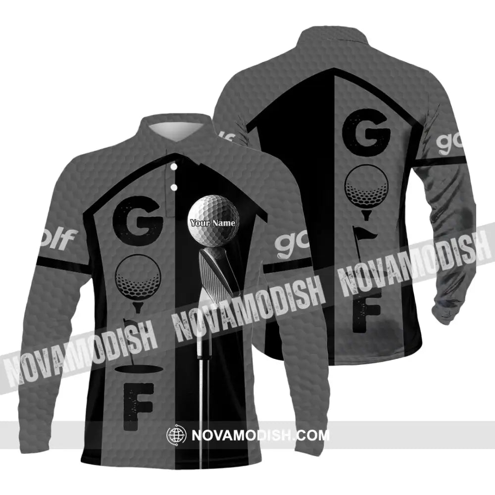 Unisex Shirt - Custom Golf Shirt Long Sleeve Polo / S T-shirt