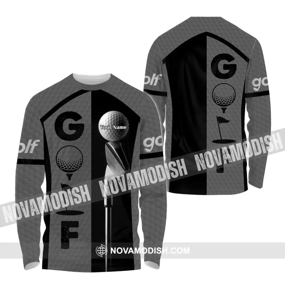 Unisex Shirt - Custom Golf Shirt Long Sleeve Shirt / S T-shirt