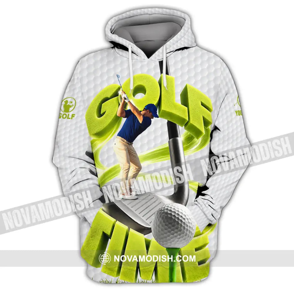 Unisex Shirt - Custom Golf Time Shirt - Hoodie / S - T-shirt