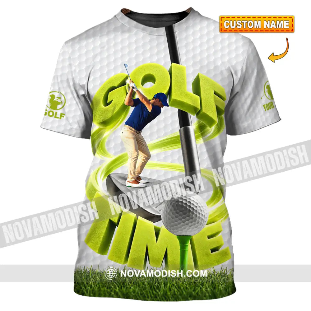 Unisex Shirt - Custom Golf Time Shirt - T-shirt