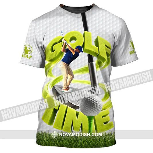 Unisex Shirt - Custom Golf Time Shirt - T-Shirt / S - T-shirt