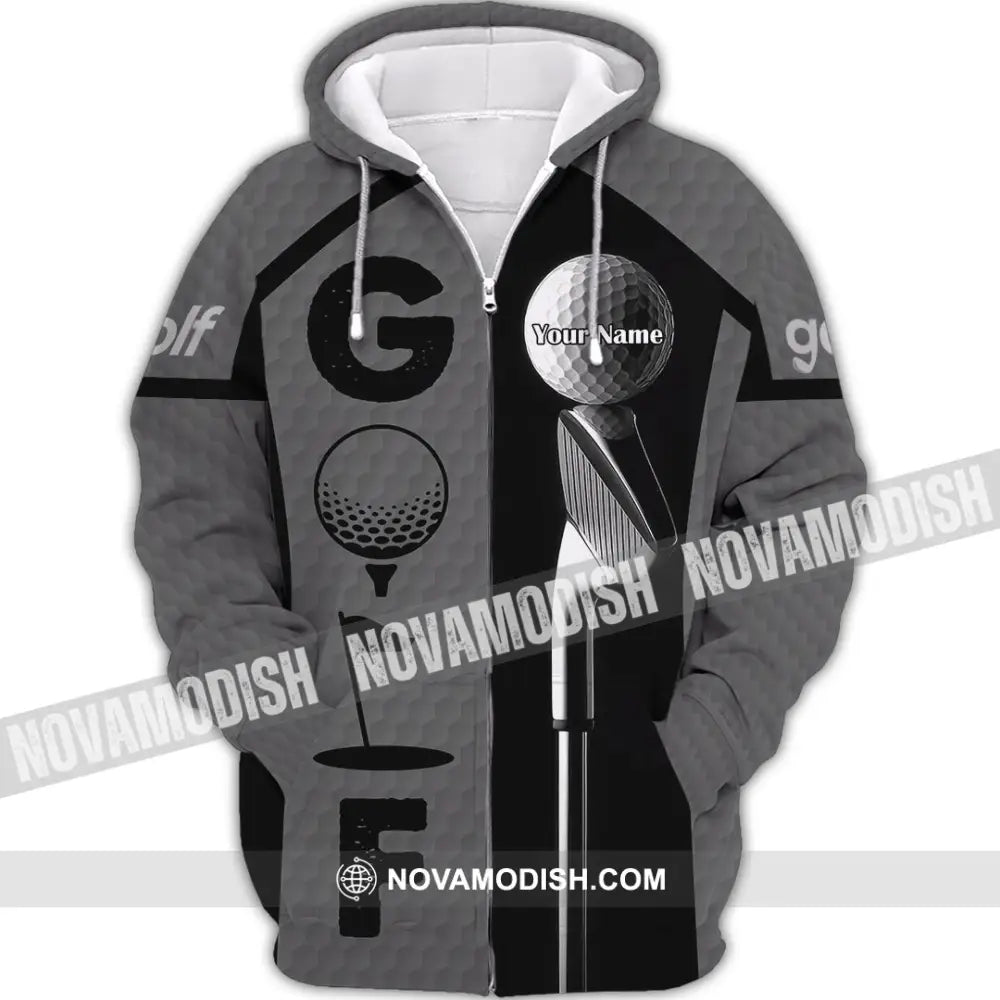 Unisex Shirt - Custom Golf Shirt Zipper Hoodie / S T-shirt