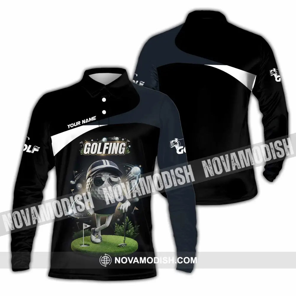 Unisex Shirt - Custom Golfing Shirt - Long Sleeve Polo / S - T-shirt