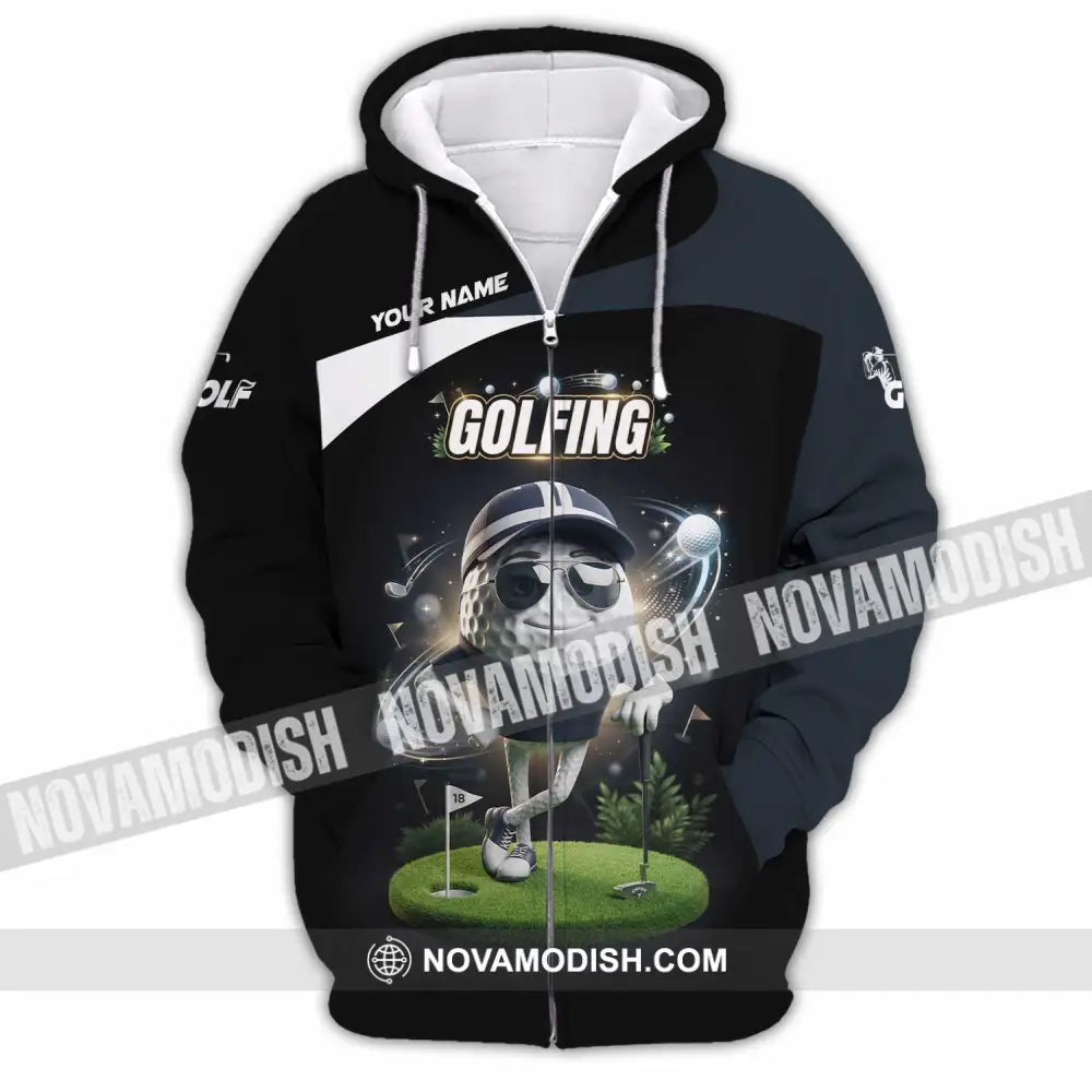 Unisex Shirt - Custom Golfing Shirt - Zipper Hoodie / S - T-shirt