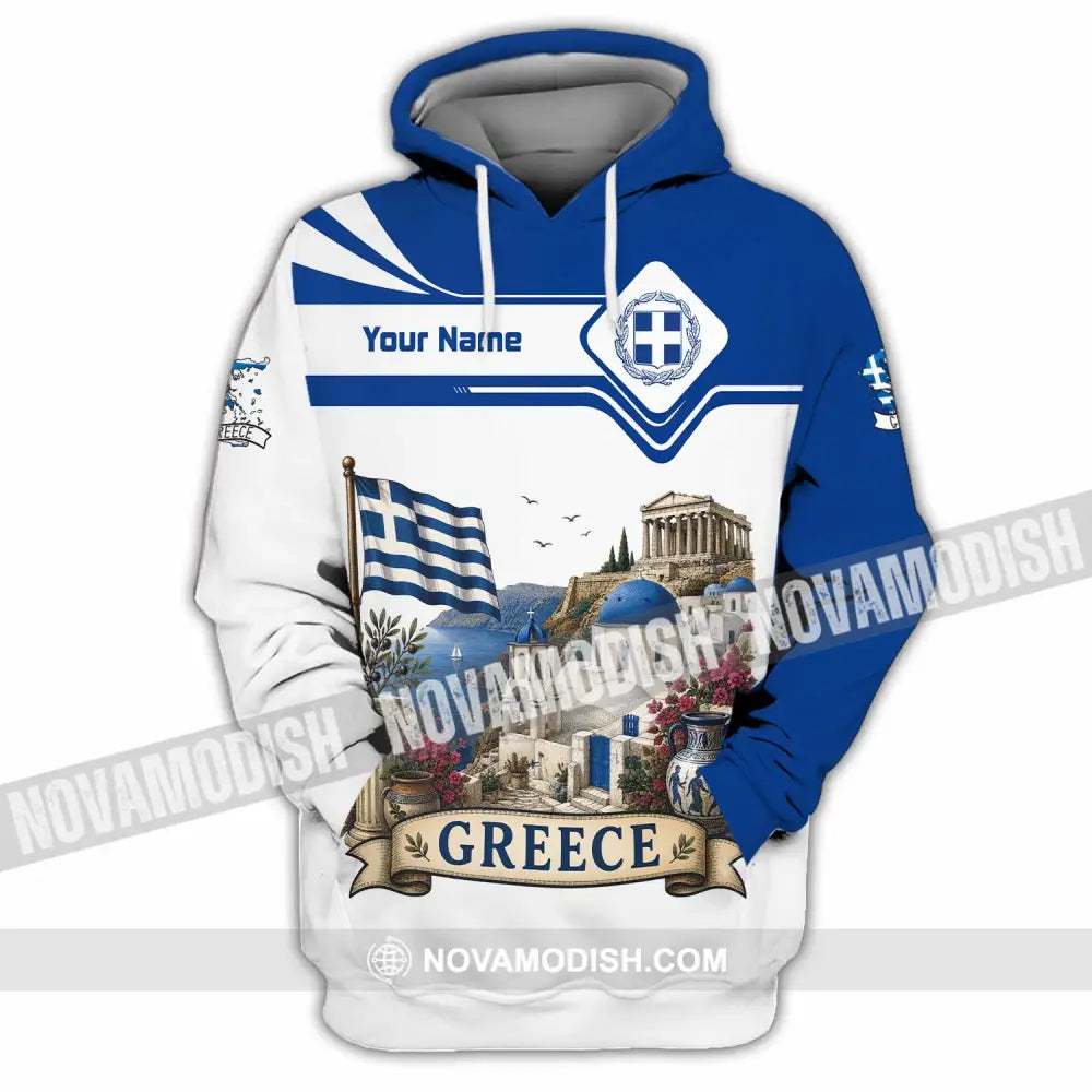 Unisex Shirt - Custom Greece Shirt - Hoodie / S - T-shirt