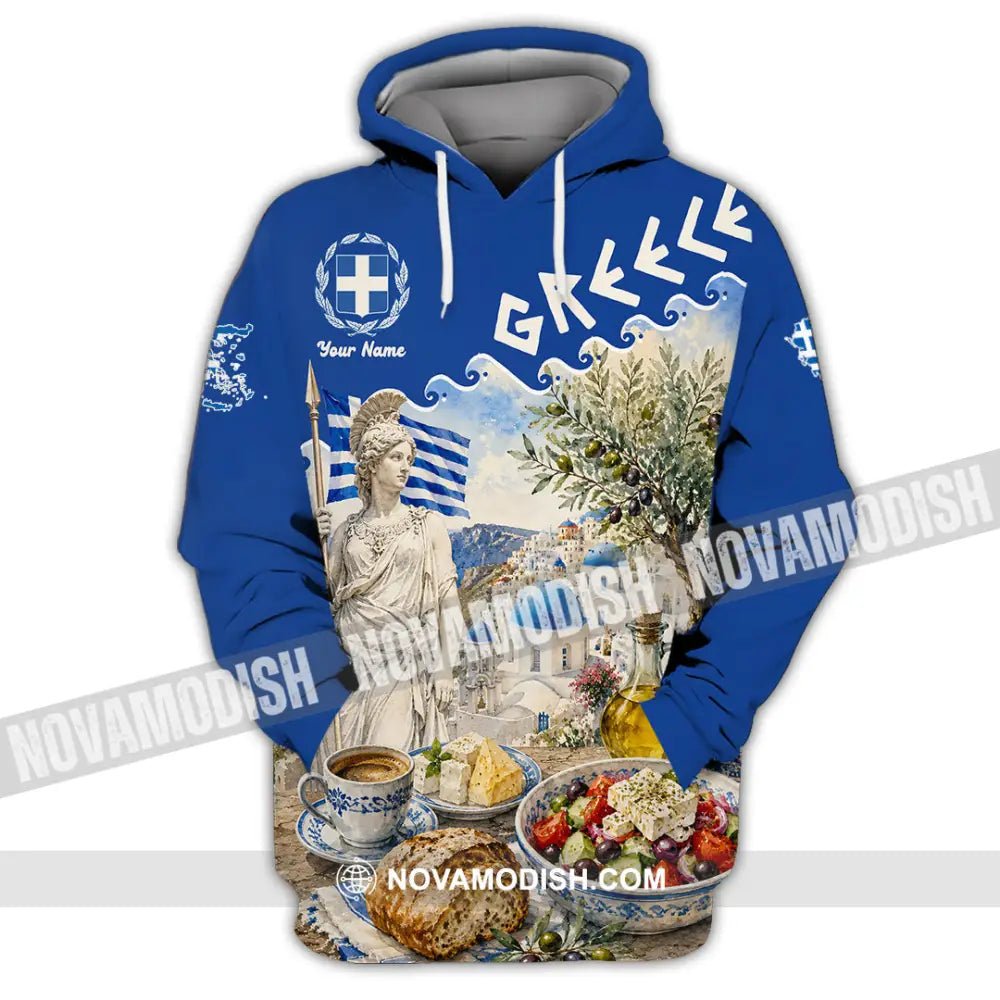 Unisex Shirt - Custom Greece Shirt - Hoodie / S - T-shirt