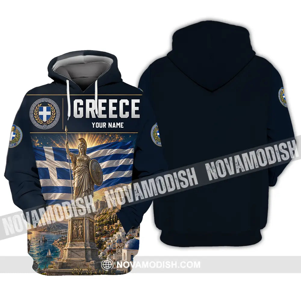 Unisex Shirt - Custom Greece Shirt - Hoodie / S - T-shirt