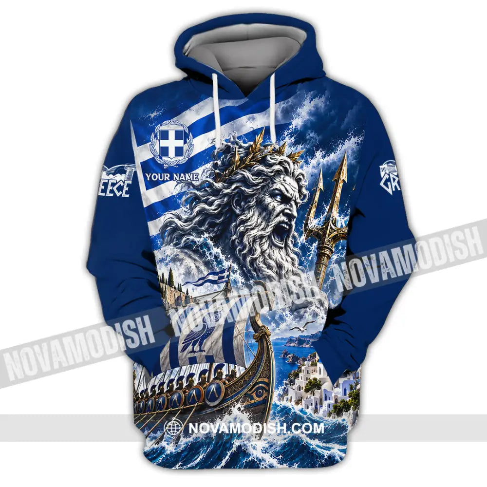 Unisex Shirt - Custom Greece Shirt - Hoodie / S - T-shirt