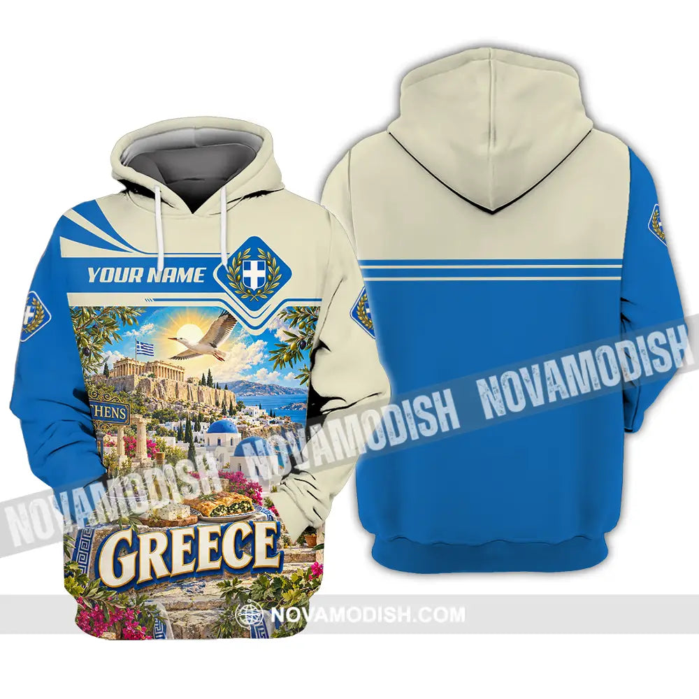 Unisex Shirt - Custom Greece Shirt - Hoodie / S - T-shirt