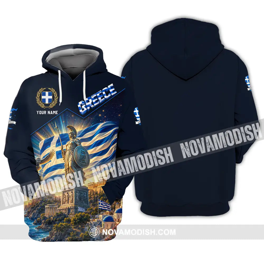 Unisex Shirt - Custom Greece Shirt - Hoodie / S - T-shirt