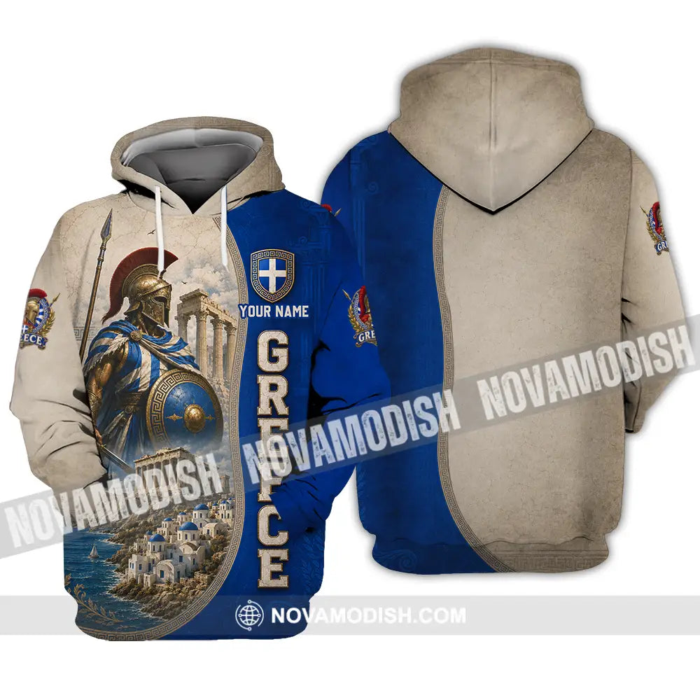 Unisex Shirt - Custom Greece Shirt - Hoodie / S - T-shirt