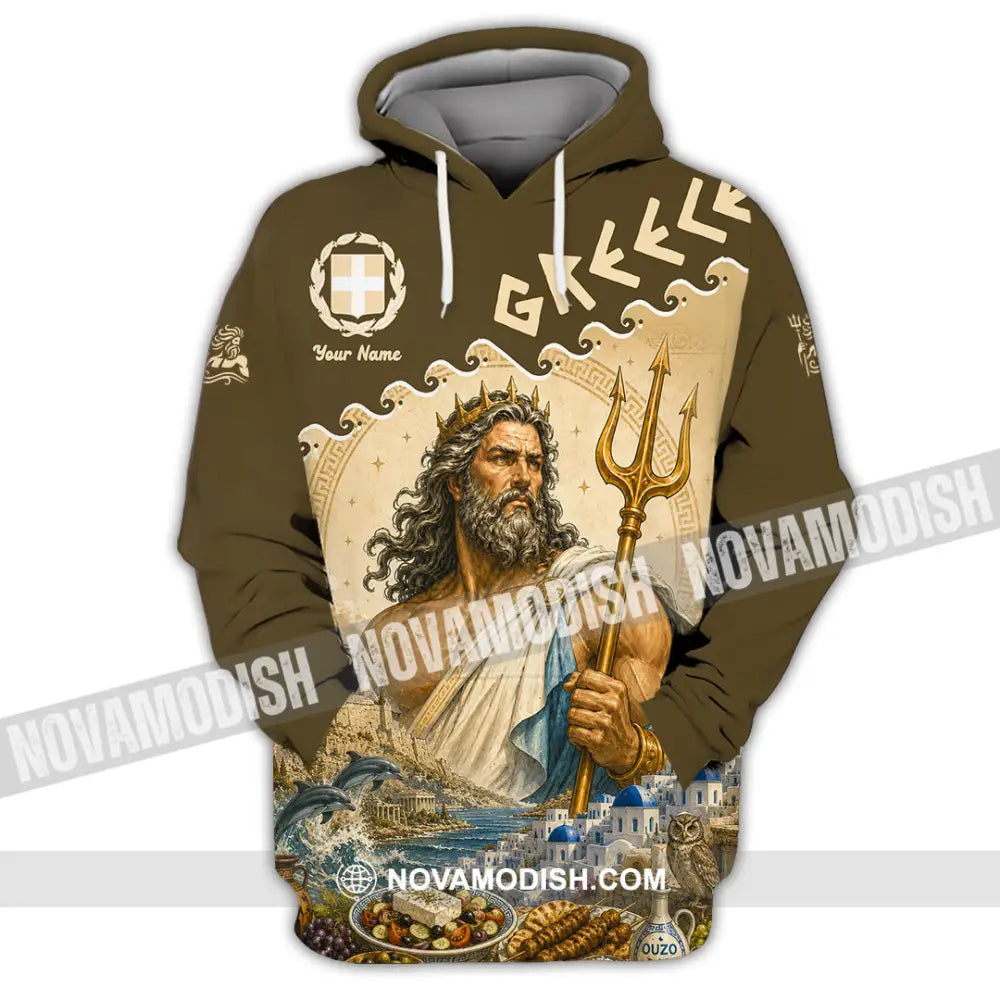 Unisex Shirt - Custom Greece Shirt - Hoodie / S - T-shirt