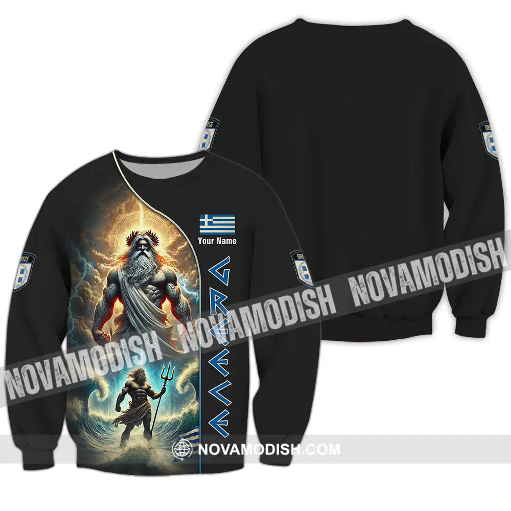 Unisex Shirt - Custom Greece Shirt Long Sleeve / S T-shirt