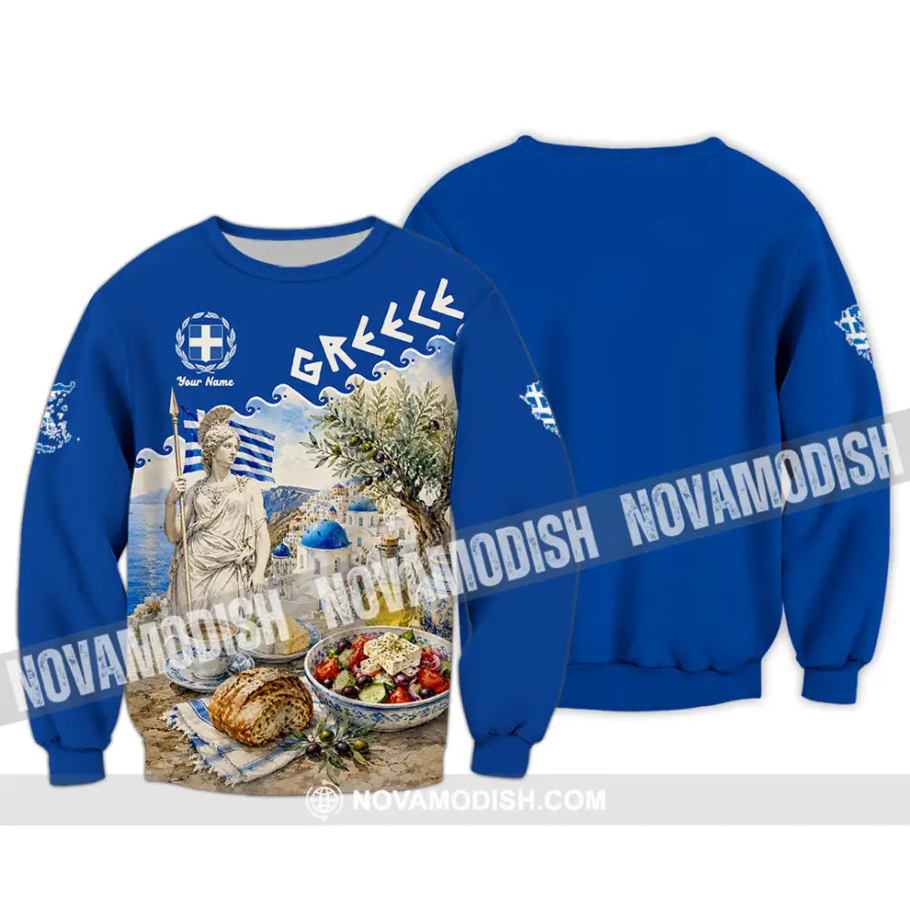 Unisex Shirt - Custom Greece Shirt - Long Sleeve / S - T-shirt