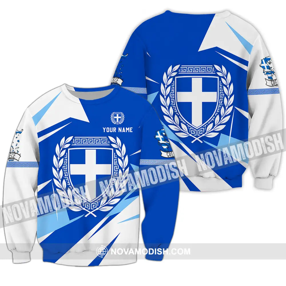 Unisex Shirt - Custom Greece Shirt - Long Sleeve / S - T-shirt