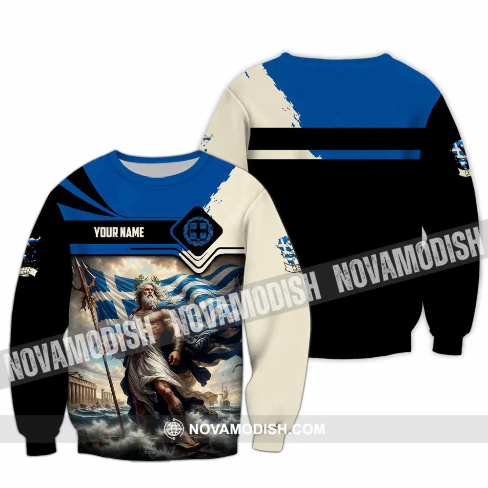 Unisex Shirt - Custom Greece Shirt Long Sleeve / S T-shirt